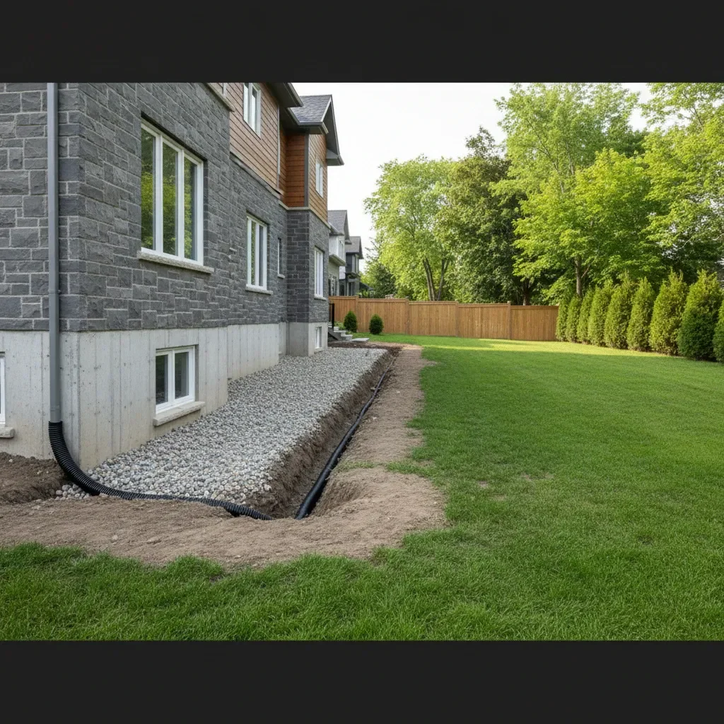 Professional Drainage service by Urban Landscaping Laval in Laval
